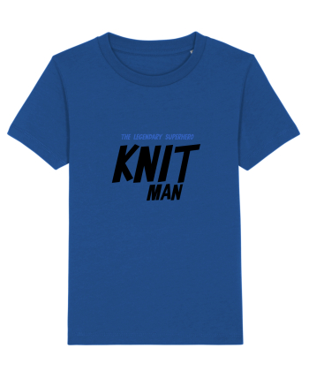 The Legendary Superhero Knit Man (versiunea 2) Majorelle Blue