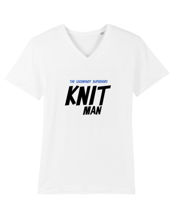 The Legendary Superhero Knit Man (versiunea 2) White