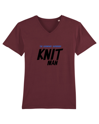 The Legendary Superhero Knit Man (versiunea 2) Burgundy