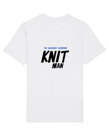 The Legendary Superhero Knit Man (versiunea 2) White
