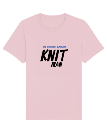 The Legendary Superhero Knit Man (versiunea 2) Cotton Pink