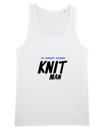The Legendary Superhero Knit Man (versiunea 2) White