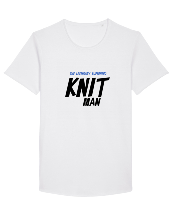 The Legendary Superhero Knit Man (versiunea 2) White