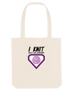 I Knit (what's your superpower) mov Sacoșă textilă