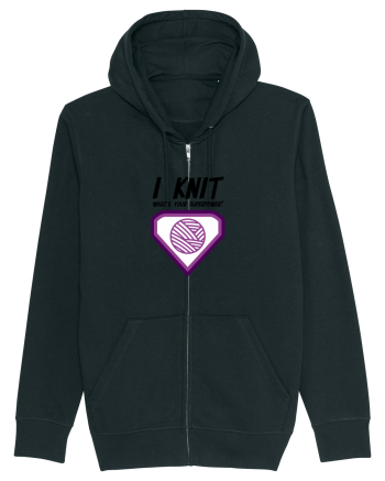 I Knit (what's your superpower) mov Black