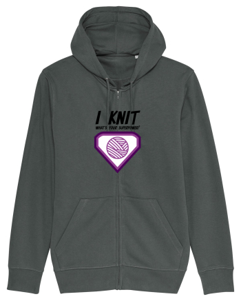 I Knit (what's your superpower) mov Anthracite