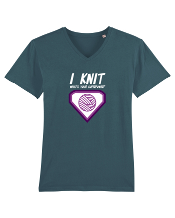 I Knit (what's your superpower) mov si alb Stargazer