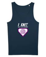I Knit (what's your superpower) mov si alb Maiou Bărbat Runs