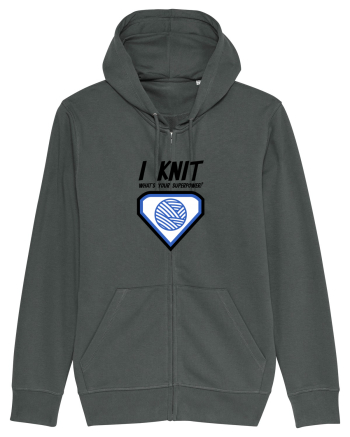 I Knit (what's your superpower) albastru Anthracite