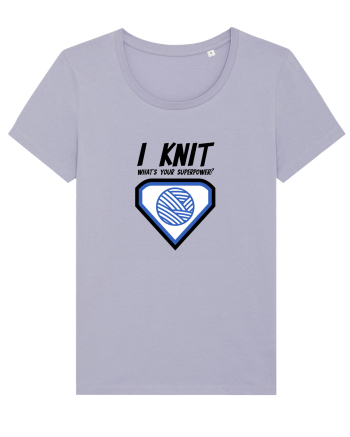 I Knit (what's your superpower) albastru Lavender