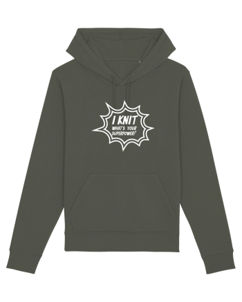 I Knit (what's your superpower) BANG alb Khaki