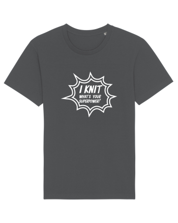 I Knit (what's your superpower) BANG alb Anthracite