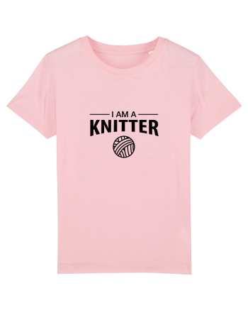 I am a Knitter Cotton Pink