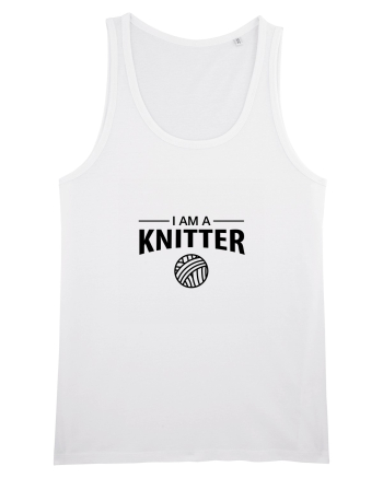 I am a Knitter White
