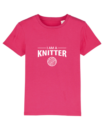 I am a Knitter (alb) Raspberry