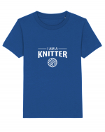 I am a Knitter (alb) Tricou mânecă scurtă  Copii Mini Creator