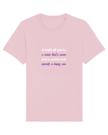 Yarn, Drink, Seat, Happy (mov) Cotton Pink