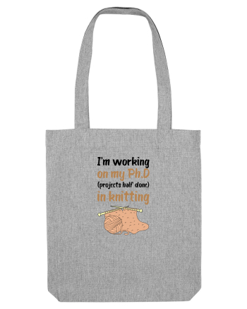 Ph.D in Knitting (doctorat în tricotat) Heather Grey