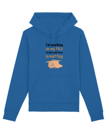 Ph.D in Knitting (doctorat în tricotat) Royal Blue