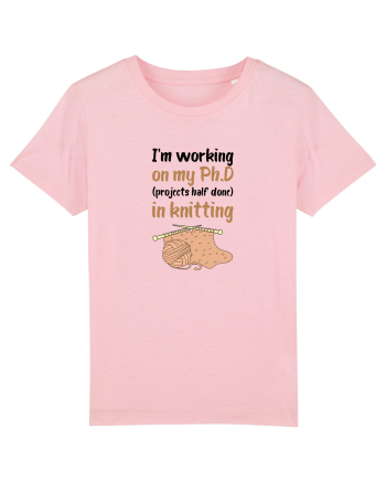 Ph.D in Knitting (doctorat în tricotat) Cotton Pink
