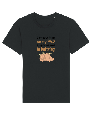 Ph.D in Knitting (doctorat în tricotat) Black