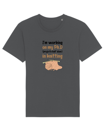 Ph.D in Knitting (doctorat în tricotat) Anthracite
