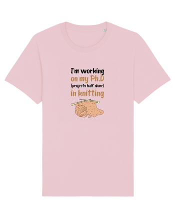 Ph.D in Knitting (doctorat în tricotat) Cotton Pink