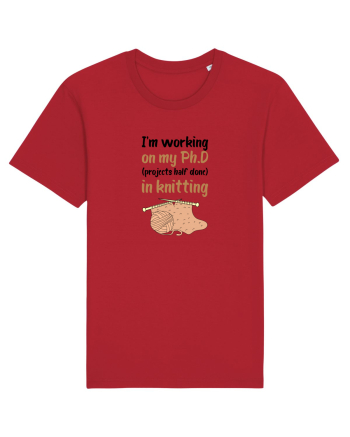 Ph.D in Knitting (doctorat în tricotat) Red