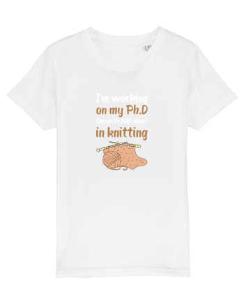 Ph.D in Knitting (doctorat în tricotat) alb White