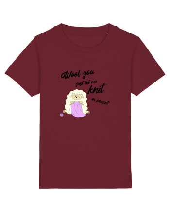 Wool You just let me Knit in Peace? Burgundy