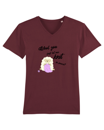 Wool You just let me Knit in Peace? Burgundy