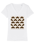 Stil Japonez Tricou mânecă scurtă guler V Damă Evoker