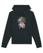 Lup cu Sageată Floral Hanorac Unisex Drummer