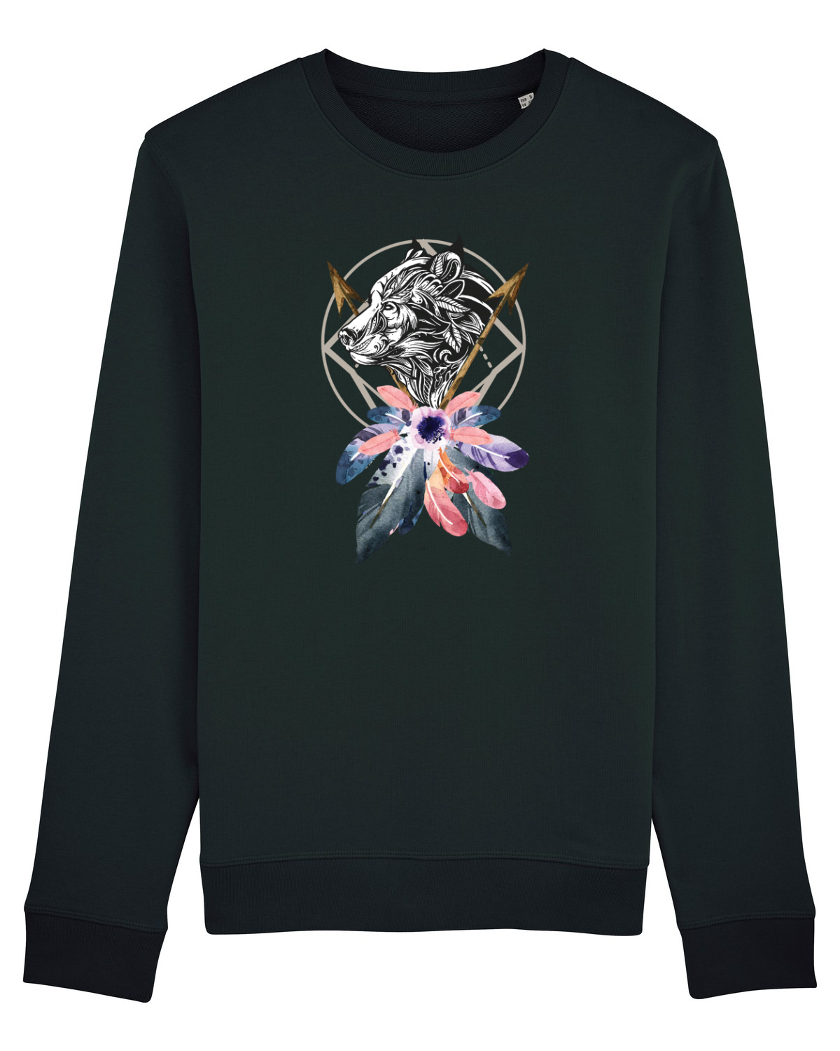 Bluză mânecă lungă Unisex Rise Black