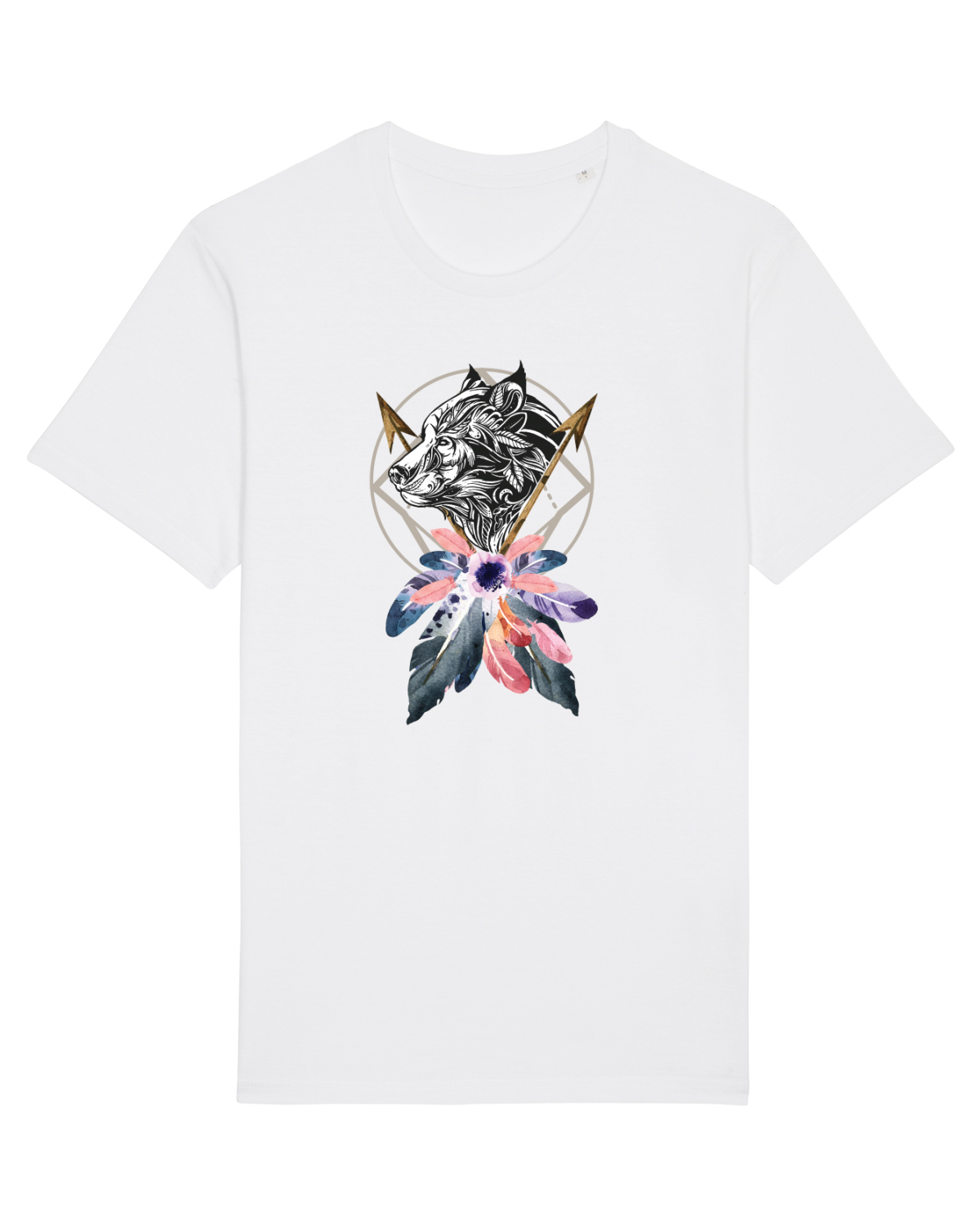Tricou mânecă scurtă Unisex Rocker White