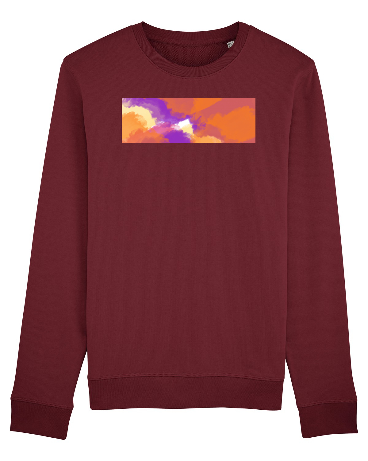 Bluză mânecă lungă Unisex Rise Burgundy