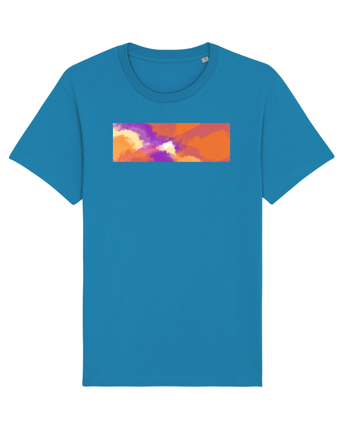 Tricou mânecă scurtă Unisex Rocker Azur