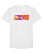 Abstract Tricou mânecă scurtă guler larg Bărbat Skater