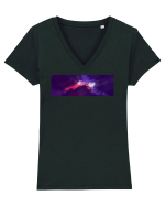 Abstract 2 Tricou mânecă scurtă guler V Damă Evoker