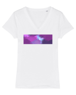 Abstract 3 Tricou mânecă scurtă guler V Damă Evoker