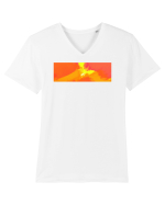 Abstract 5 Tricou mânecă scurtă guler V Bărbat Presenter