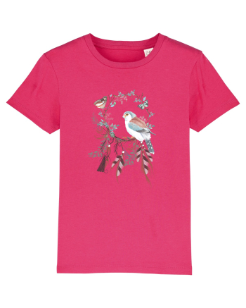 Pasare cu Fluturi în Dreamcatcher Raspberry