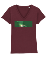 Abstract 11 Tricou mânecă scurtă guler V Damă Evoker