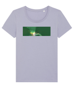 Abstract 11 Tricou mânecă scurtă guler larg fitted Damă Expresser
