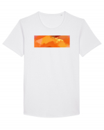 Abstract 12 Tricou mânecă scurtă guler larg Bărbat Skater