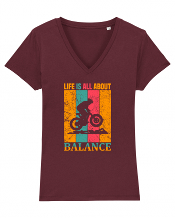 Life Is All About Balance Burgundy