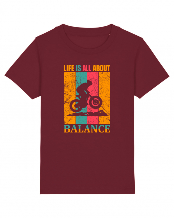 Life Is All About Balance Burgundy