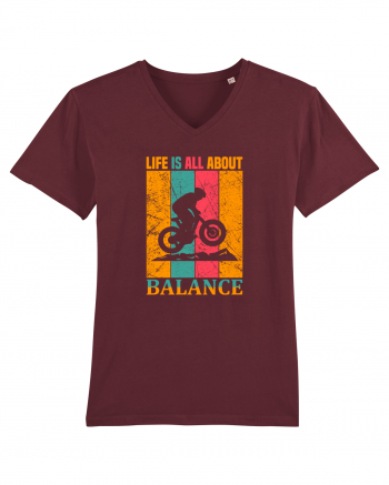 Life Is All About Balance Burgundy