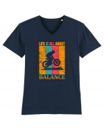 Life Is All About Balance Tricou mânecă scurtă guler V Bărbat Presenter