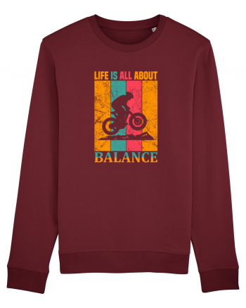 Life Is All About Balance Burgundy